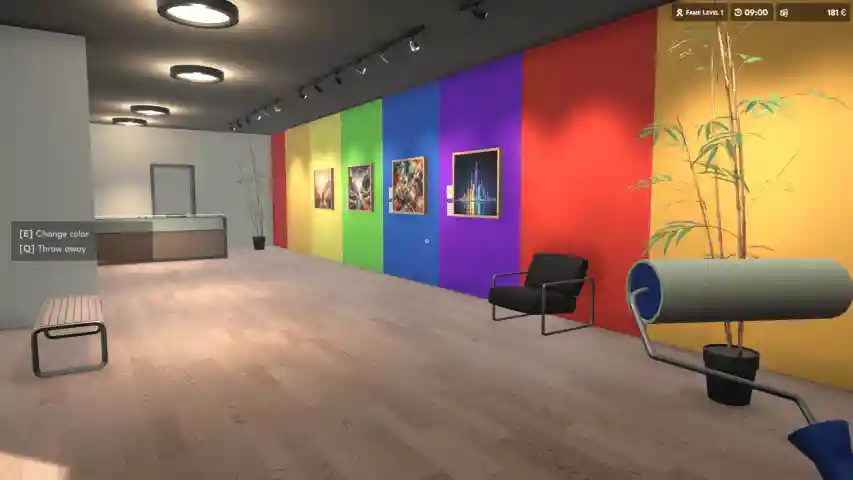 Zarabiaj pieniądze grając w Art Shop Simulator