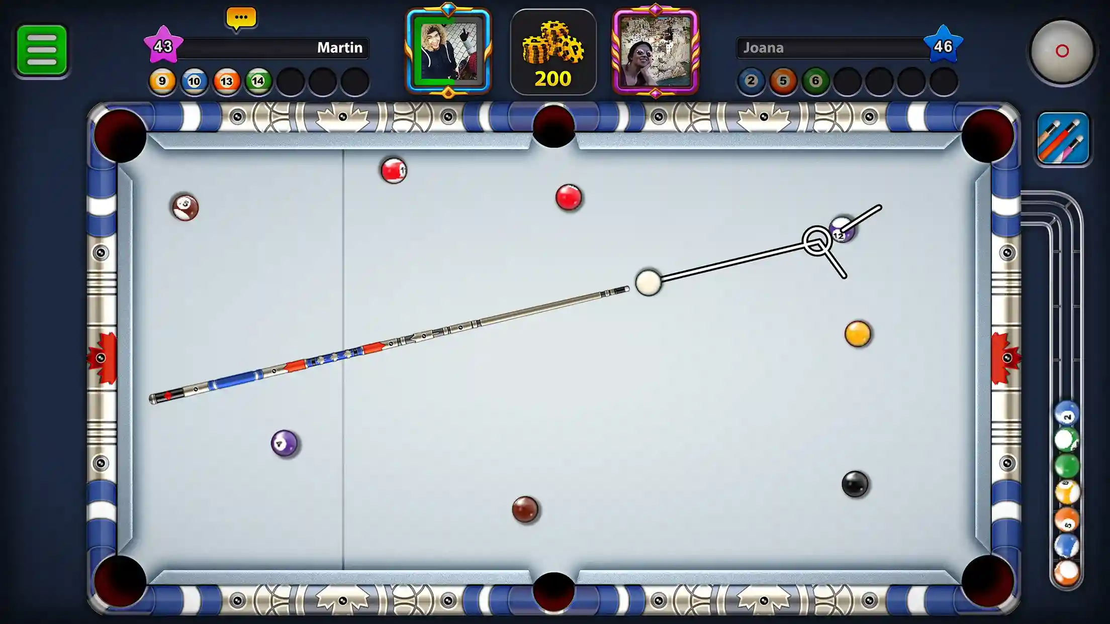 Vydělávejte peníze hraním 8 Ball Pool