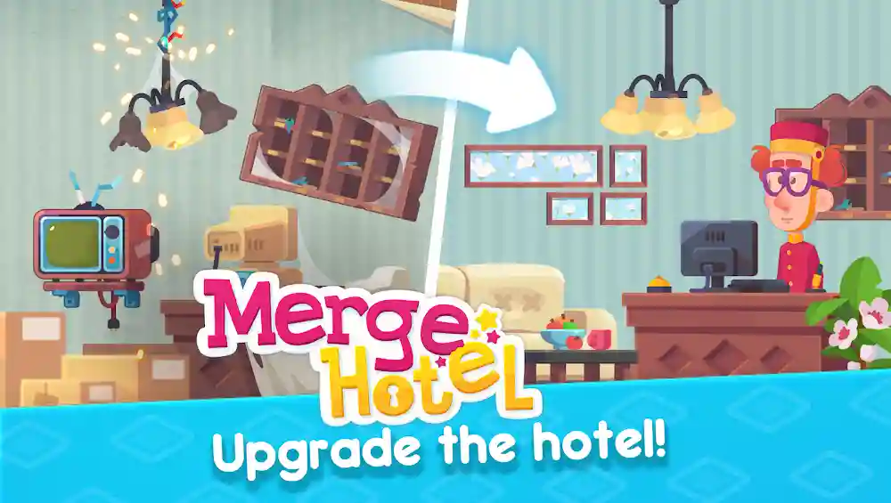 Merge Hotel: Hotel Games Storyをプレイしてお金を稼ぎましょう