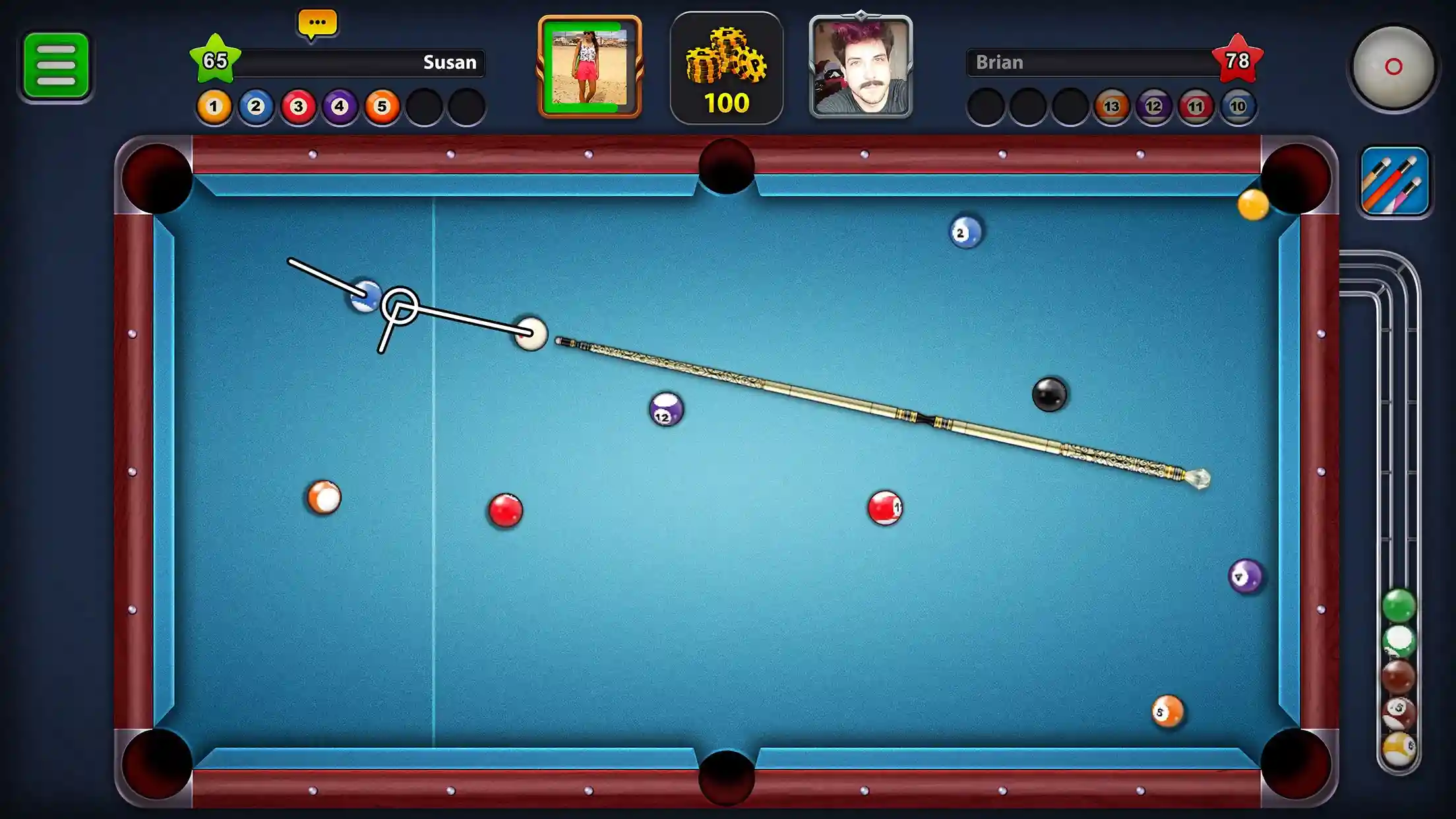 Vydělávejte peníze hraním 8 Ball Pool