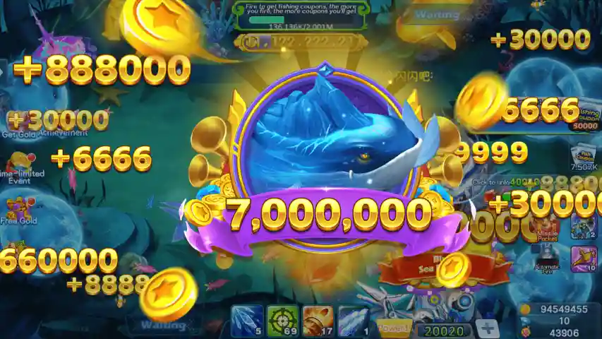 Dapatkan uang dengan bermain Arcade Fishing